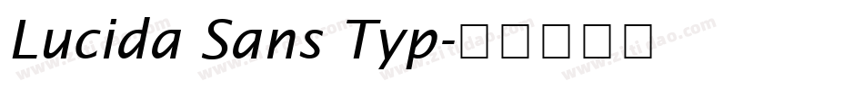 Lucida Sans Typ字体转换